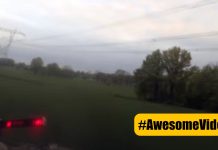 Crop Duster Flying Under Power Lines