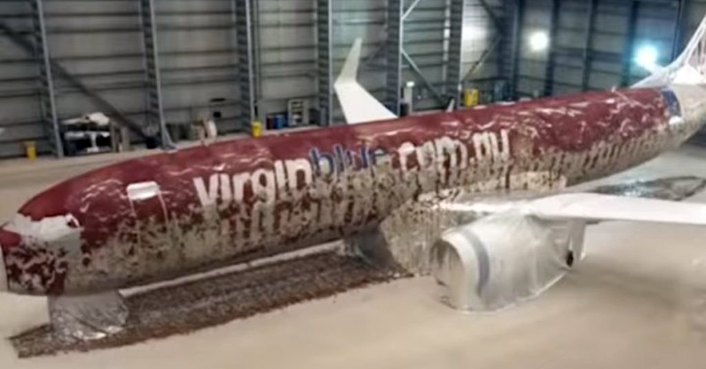 How Airplanes Get A Fresh Coat Of Paint
