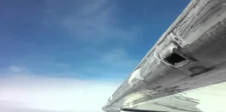 Watch as the deicing boots on a Cessna 210 fail at their job deicing boots on a Cessna 210