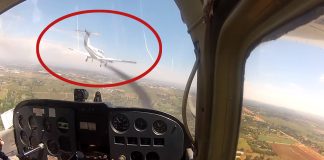 Too close. Way too close. Sorry about your seat covers man… aircraft midair collision avoided