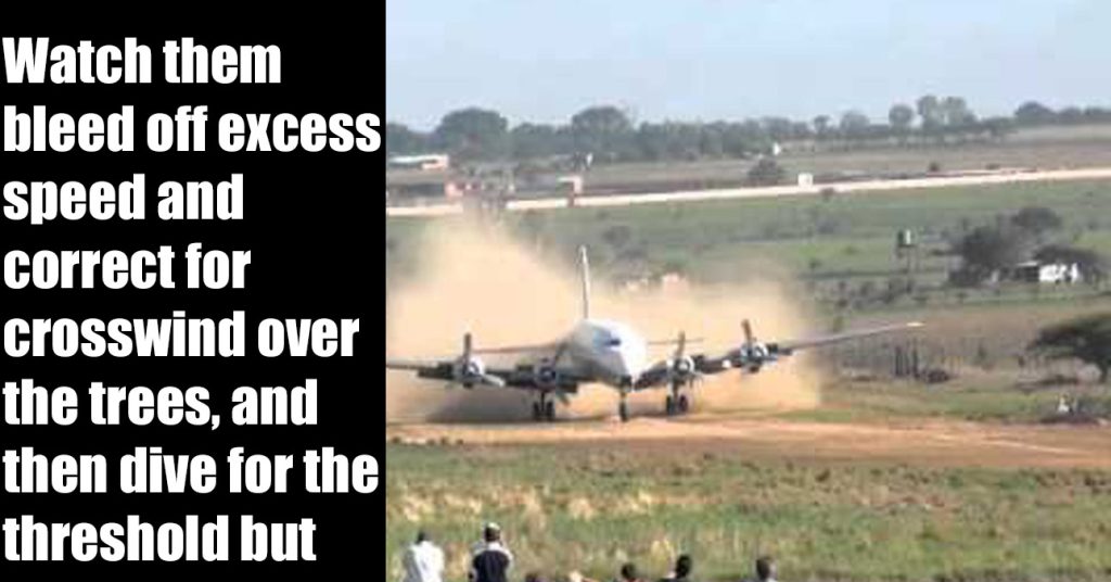 Douglas DC-6 Airplane Dirt Landing