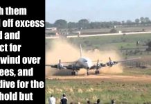 Epic DC-6 Dirt Landing! Douglas DC-6 Airplane Dirt Landing