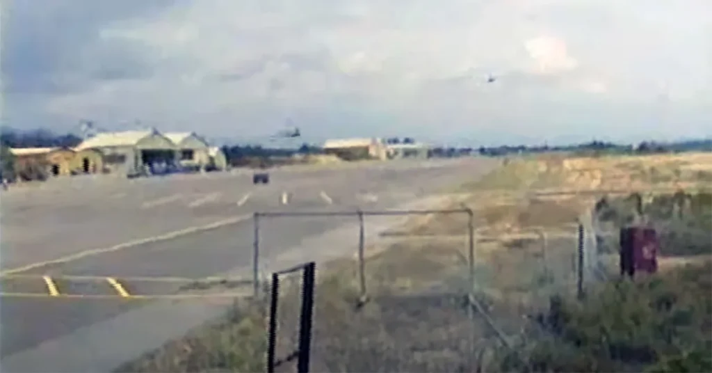 extremely low flyby by a group of Sepecat Jaguars
