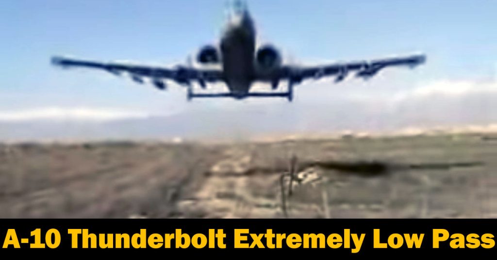 A-10 Thunderbolt Extremely Low Pass