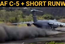 C-5 Galaxy Aircraft Take Off From A Short Runway USAF C-5 Galaxy Aircraft Take Off From A Short Runway