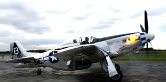 P-51 Mustang Spitting Fire On Startup P-51 Mustang Spitting Fire On Startup